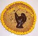Gourmet Food : Scott's Cakes 1 lb. Chocolate Chip Cookie Cake with Chocolate Turkey Golden Yellow Trim