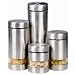 Orii Gourmet Rotunda 4-Piece Cannister Set, Stainless Steel