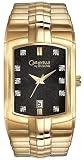 Caravelle by Bulova Men’s Diamond Accented Black Dial Watch #44D000