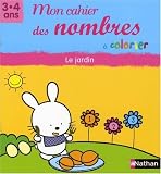 Revue Fernand Nathan  / Mon cahier des nombres à colorier 3-4 ans Petite section : Le jardin