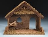 Set of 2 Fontanini 5 Wooden Christmas Nativity Stables #54627