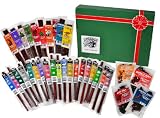 Wild Game Jerky by Buffalo Bobs - 33 Piece Exotic Gift Pack (Contains Elk, Alligator, Antelope, Buffalo, Duck, Kangaroo, Ostrich, and Pheasant)