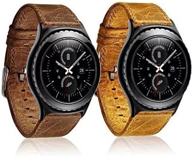 Retro Real Luxury Leather Watch fit band Wrist Strap For Samsung Galaxy Gear S2 Classic brown/coffee