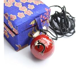 Quingong sound balls, as a necklace"Dolphin"