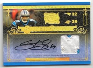 2007 Playoff National Treasures Super Bowl Material Signatures Steve Smith 03/25 CAROLINA PANTHERS