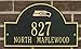Seattle Seahawks Black & Gold Personalized Address Plaque-wall