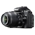 Nikon D90 SLR-Digitalkamera (12 Megapixel, Live-View, HD-Videofunktion) Kit inkl. 18-55mm 1:3,5-5,6G VR Objektiv (bildstab.)