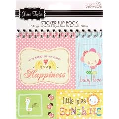 USA Produkt - Grace Taylor Sticker Flip Book 5 X5 5/Pages-Baby Girl