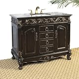 41 Bathroom Sink Vanity (Distressed Ebony) (36H x 41W x 21D)
