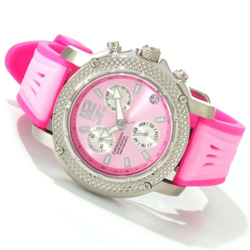 Invicta Women's 0149 II Collection Chronograph Pink Silicone Watch