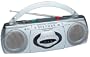 Aiwa CS-P500 AM/FM Stereo Cassette Recorder, Ultra Compact Design w/Q Sound