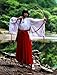 TOKYO-T Kikyo Cosplay Miko Costume Japanese Kimono Kikyou Red and White with Tabi Socks