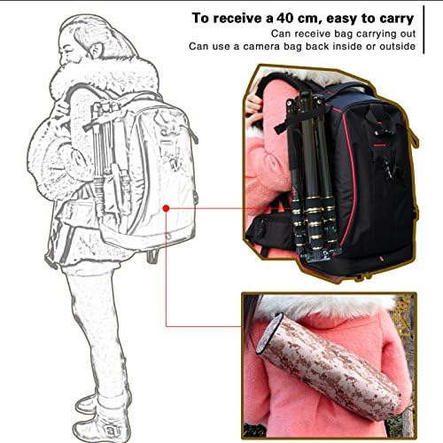 ZOMEI Camera Tripod Portable Travel Pro Carbon Fiber Tripod Monopod with Ball Head for Compact Travel DSLR Camera---Q666C