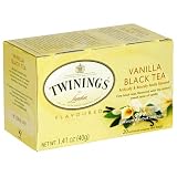 Twinings Vanilla Black Tea, 20-Count Boxes (Pack of 6)