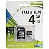 Fujifilm 4GB Class 2 MicroSDHC Memory Card and Adapter
