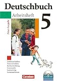 Produkt-Bild: Deutschbuch - Gymnasium - Allgemeine Ausgabe: 5. Schuljahr - Arbeitsheft mit L&ouml;sungen und &Uuml;bungs-CD-ROM