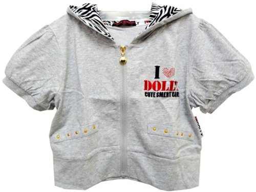 ジュニア Tシャツ Dolly Ribbon アニマル柄ショート丈パーカーTシャツジャケット（女の子-子供用）140cm 15