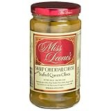 Miss Leone's Cheddar Cheese Stuffed Queen Olives, 12-Ounce Glass Jars (Pack of 3)