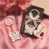 Butterfly Key Rings (Set of 36) - Baby Shower Gifts & Wedding Favors