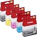 Set of 5 Original Ink Cartridges for Canon IP4200 IP4300 IP 5300 IP5300 MP500...