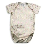 Mulberribush - Newborn Girls Short Sleeve Polka Dot, bodysuit, Pink, Multi
