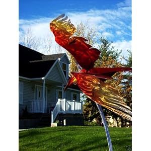 Metal Bird Sculpture, Bird of Paradise