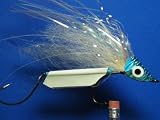 NEW FLIES Holographic & Glow in the Dark Tandem Hook Bass & Pike Sinking Head Fly #58