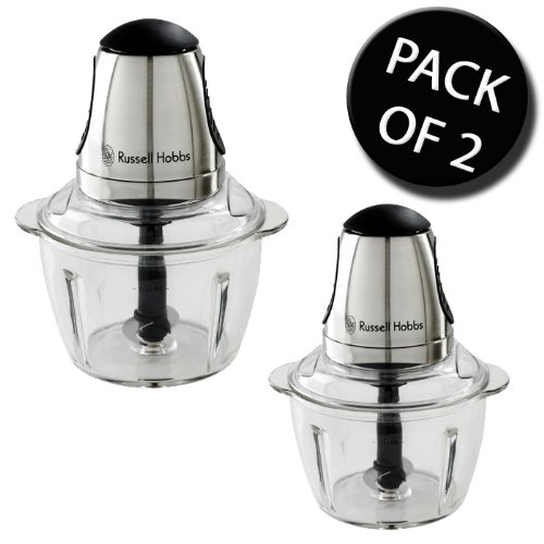 Get Cheap 2x Russell Hobbs 14568 Mini Food Processor with Glass