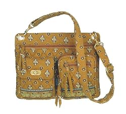 Maggi B French Country Desert Sand Quilted Crossbody Bag