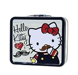 Hello Kitty Mustache Lunch Box Tin