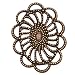 Antiqued Brass Small Oval Filigree Stamping 26mm x 19mm (4)