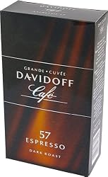 "ESPRESSO 57" (Ground Coffee) "GERMANY", Packaged in Cardboard Carton and Airtight Pouch, 250g. "Davidoff"