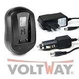Produkt-Bild: Qualit&auml;ts Set bestehend aus Ladeger&auml;t (Ladestation) Dockingstation 100% wie das Original Ladeger&auml;t BC-60+ Auto KFZ Lader + Reise Ladeger&auml;t + Aufsatz f&uuml;r EASYPIX DVX5270HD DVC-5270HD DVC 5270HD NP-60 NP60