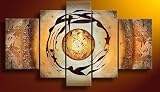 Modern Oil Painting on Canvas Stretched-framed - Flying Above Together