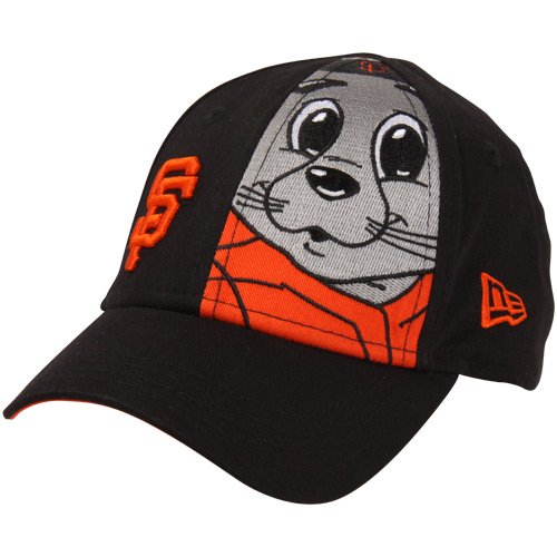 New Era San Francisco Giants Toddler Lou Seal Big Mascot Hat - Black