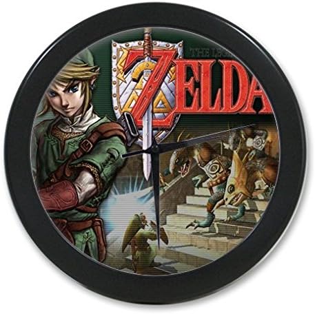 Personalized Custom the Legend of Zelda series 9.65" elegant wall clockfor Home Decoration And Unique Gift/ Black Frame