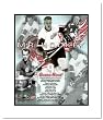 Gordie Howe Detroit Red Wings NHL Double Matted 8x10 Photograph Legends Collage
