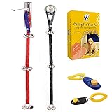 2PC Dog Doorbell for Potty Training Puppy from ForeYY - Doggie Doorbell with Extra Loud Bells for Housetraining, Housebreaking Train - Included Potty Training Guide and Free Gift Training Clicker (Paw pattern)