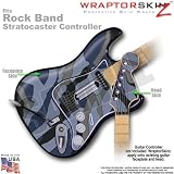 Camouflage Blue WraptorSkinz Skin fits Rock Band Stratocaster Guitar for Nintendo Wii, XBOX 360, PS2 & PS3 (GUITAR NOT INCLUDED)