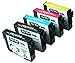 YoYoInk 5 Pack Remanufactured Ink Cartridge Replacement for Epson 220XL (2 Black, 1 Cyan, 1 Magenta, 1 Yellow) with Ink Level Indicator