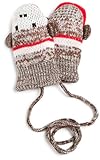Muk Luks Girls 2-6X Monkey Mittens