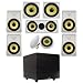 7.2 HD In-Wall Speaker System (HD-728) w/15" Powered Sub RWSUB15 by Acoustic Audio 7.2 HD In-Wall Speaker System (HD-728) w/15" Powered Sub RWSUB15 by Acoustic Audio