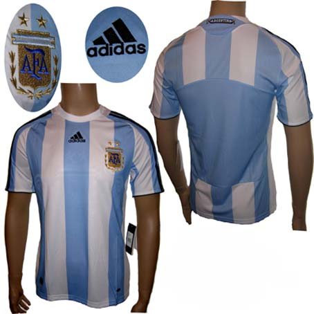 Argentinien Trikot Home 07/09 Adidas Kindergröße, 152