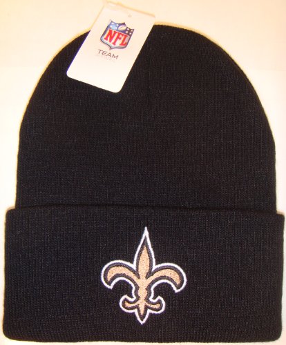 New Orleans Saints NFL Long Beanie Knit Cap Caps Hat Hats Reebok Team Apparel