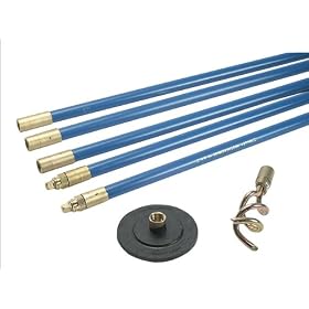 Bailey 1323 Lockfast 3/4in Drain Rod Set with 2 Tools