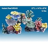 Instant Reef #045 Artificial Coral Reef Aquarium Decoration for Saltwater Fish, Marine Fish Only with Live Rock Aquarium, Coral Reef Tank, Freshwater Aquarium. Gorgeous Corals, Non-Toxic, Easy to Clean. Reef Aquarium at Saltwater Fish Only Tank costs