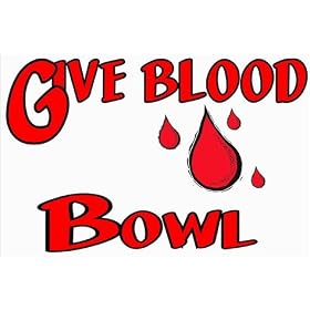 Give Blood Bowl Natural Tote Bag (Totebag)