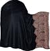Woolen Shawl Antique Paisley Border Embroidered Wrap 80 x 40 inches (psley322)