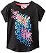 PUMA Little Girls' Geo Cat Cuffed Tee