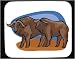 Mouse Pad with buffalo, nature, environment, savannah, fauna, animal, african